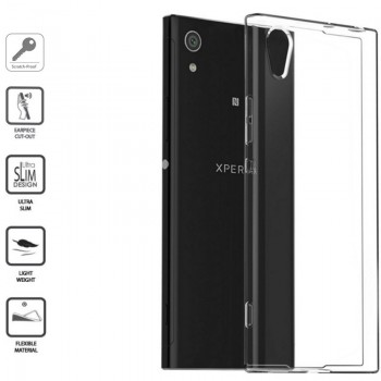Skaidrus silikoninis dėkliukas 1 mm. (XPERIA XA1 PLUS)